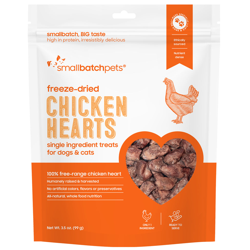Small Batch Freeze-Dried Chicken Heart Treats