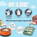 How to serve Frez goat's milk: add water, shake and serve