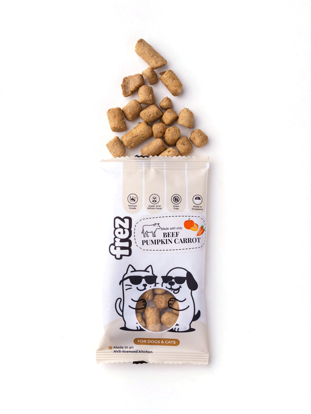 Frez Mini Munch pack, Beef & Pumpkin (beef, pumpkin and carrot)