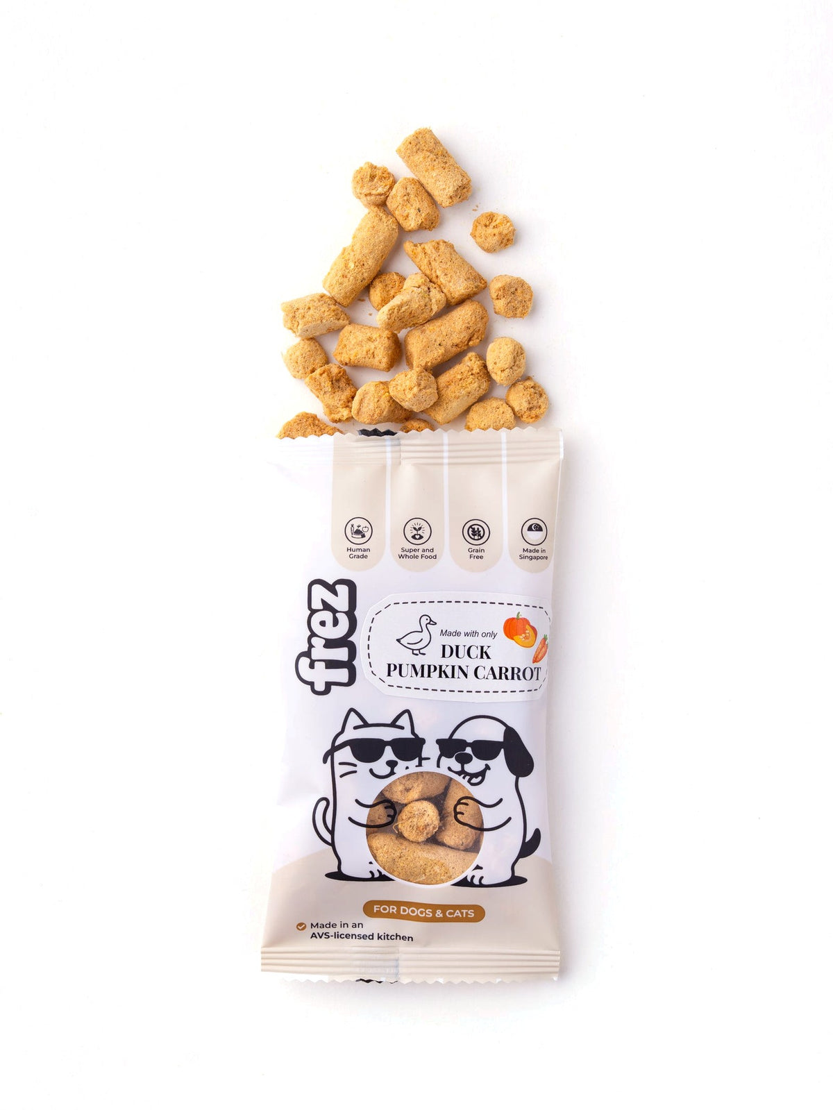 Frez Mini Munch pack, Duck & Pumpkin (duck, pumpkin and carrot)