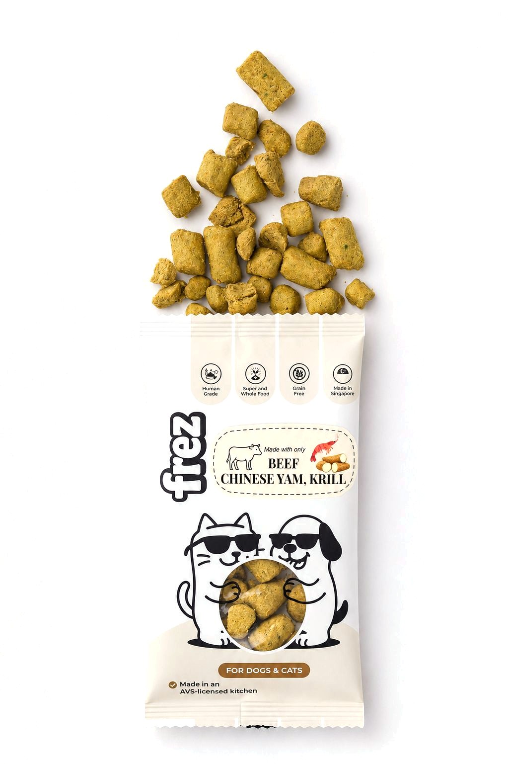 Frez Mini Munch pack, Beef & Krill (beef, Chinese yam and krill)